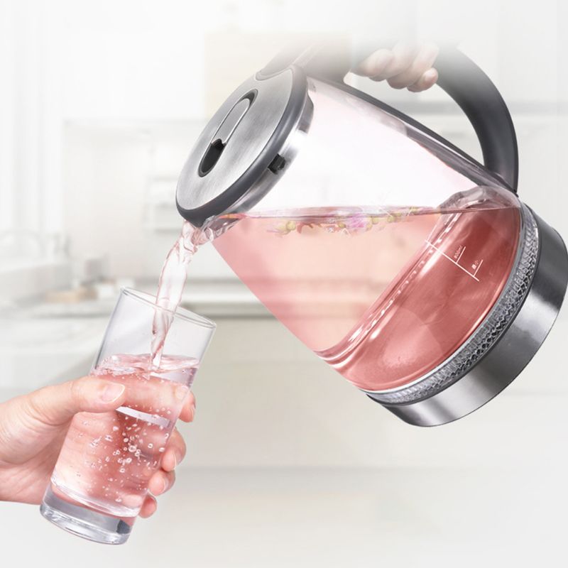 Automatic Electric Kettle Glass Tea Bottle 1500W High Power Fast Boiling Auto Shut-off Boil Dry Protection Safety Home Appliance