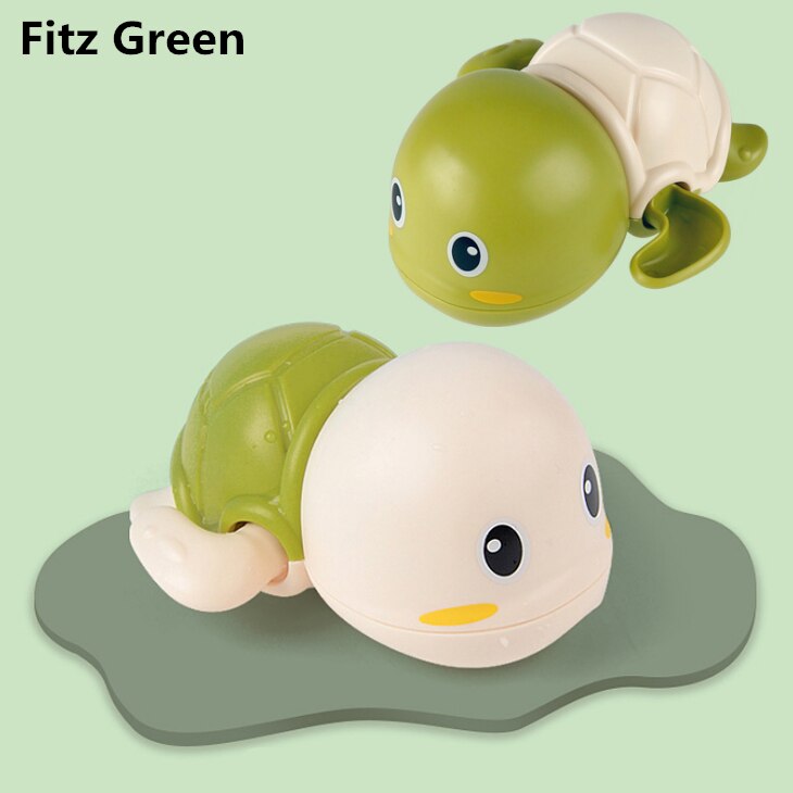 Bad Speelgoed Baby Bad Zwemmen Bad Zwembad Speelgoed Leuke Wind Up Schildpad Dier Speelgoed Voor Kinderen Om Een douche: Fitz Green