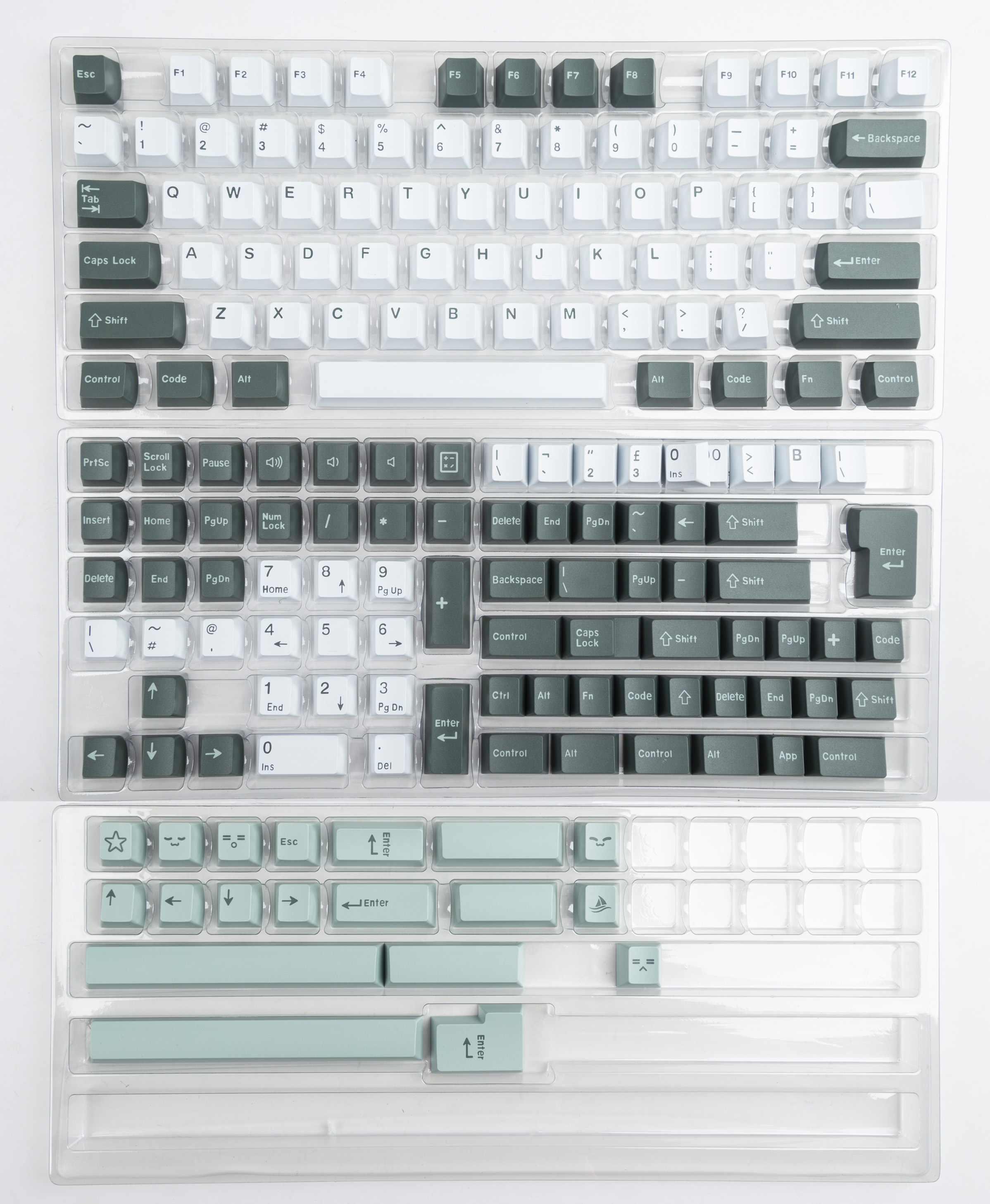 GMK Double Shot keyCaps Cherry Profile PBT Material Red Samurai 8008 Botanical Shoko Olivia For Mechanical Keyboard 6.25u 7u: WHITE