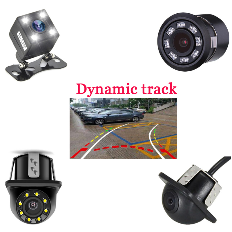 Dynamic Trajectory Track Reverse Backup Rear View Car Camera Best Night Vision HD Auto Moving Reversing Parking Line