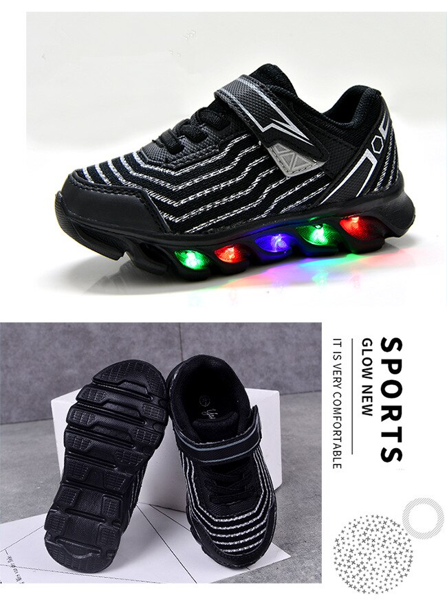 Maat 28-34 Kinderen Led Schoenen Jongens Meisjes Verlichte Sneakers Gloeiende Schoenen Voor Kid Sneakers Jongens Baby Sneakers met Lichtgevende Zool