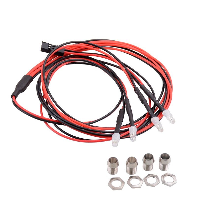 3Mm Model Auto Koplampen 2 Led Verlichting Voor Model Drift Afstandsbediening Auto Rc Accessoires