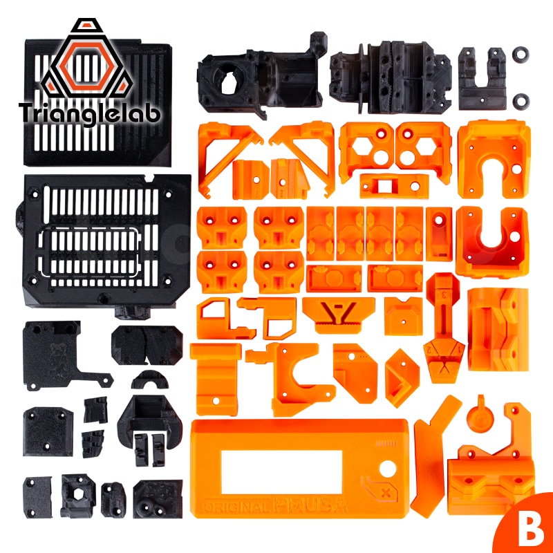 TriangleLAB PETG Material volle gedruckt teile für DIY Prusa i3 MK3S bär Aktualisierung 3D drucker NICHT PLA Material