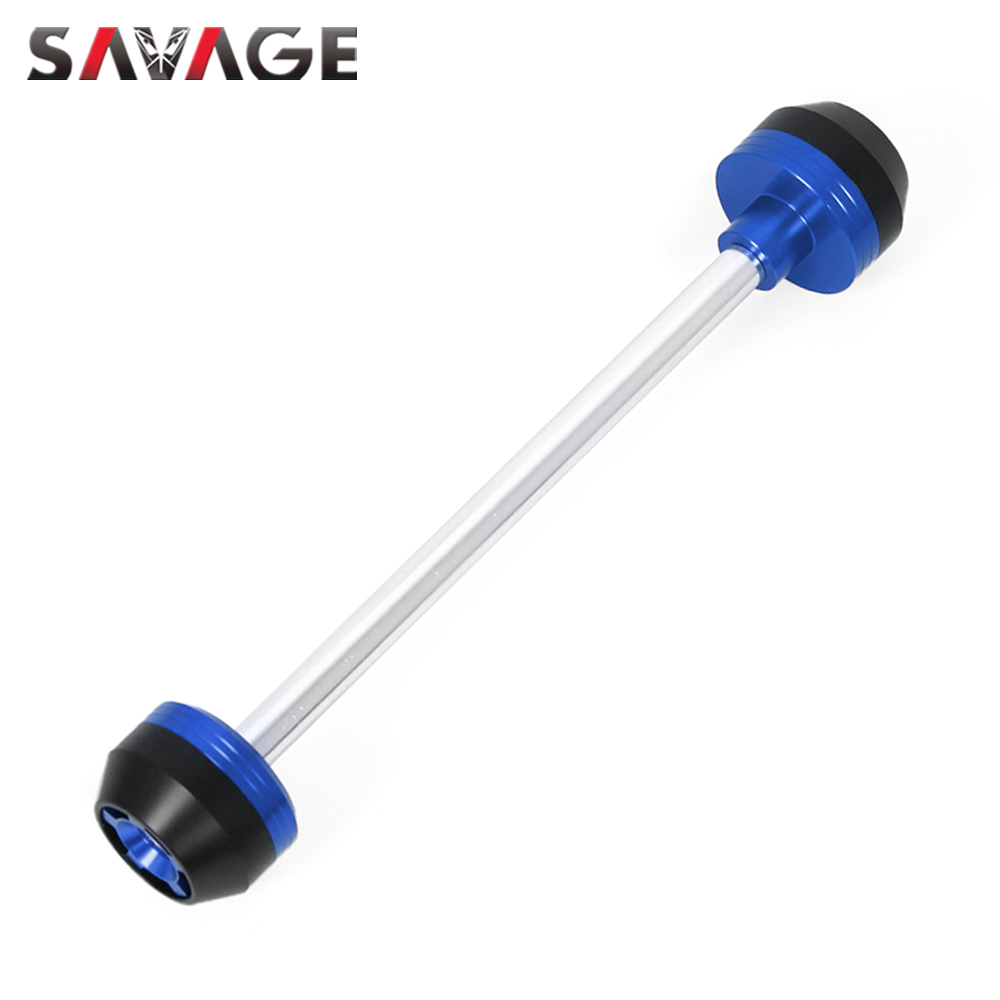 Vooras Vork Crash Sliders Voor Moto Guzzi V85TT -2022 V85 Tt Motorcycle Cnc Pom Wiel Protector falling Bescherming: Blauw