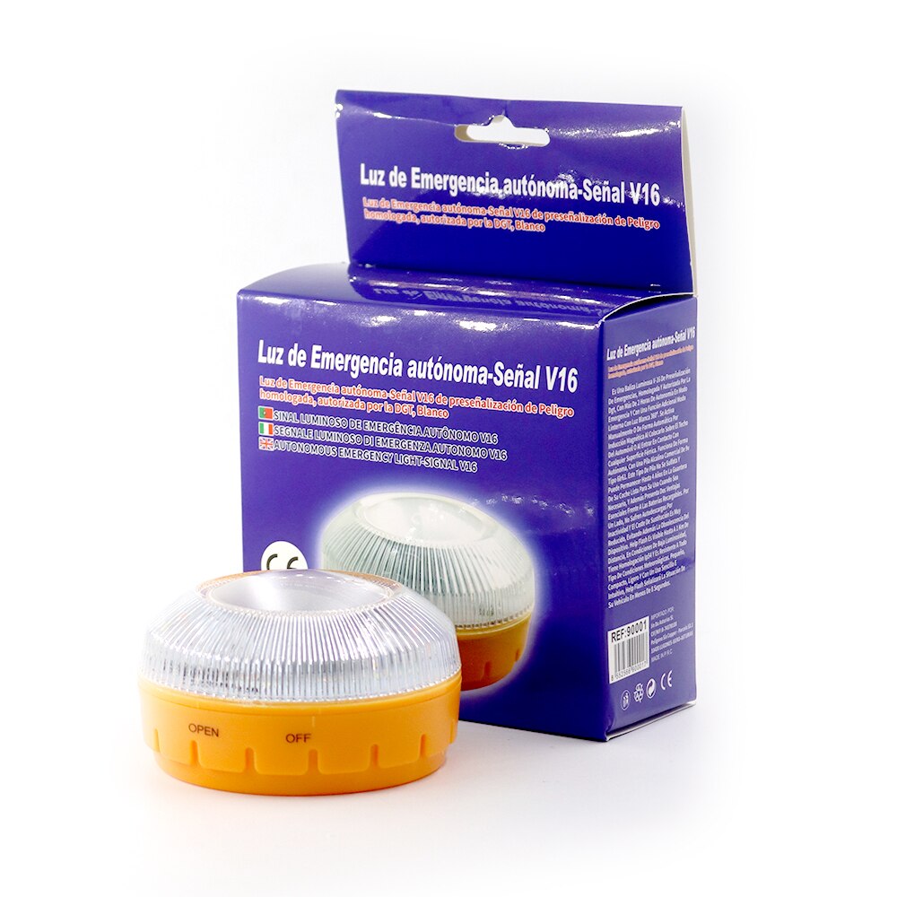 Luz/Luces de Emergencia V16, para el Coche, Moto, Camión, Imantada, Help-Flash, Luz para emergencias y Linterna, España: Luz de Emergencia