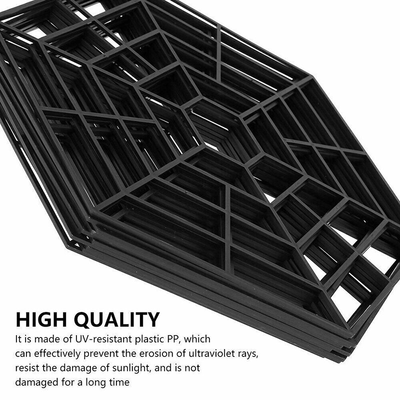 10pcs Lightweight Plastic Floating Pond Guard Protector Cats Flying Birds Deterrent Six Angle Mesh Fish Pond Net Pond Protectors