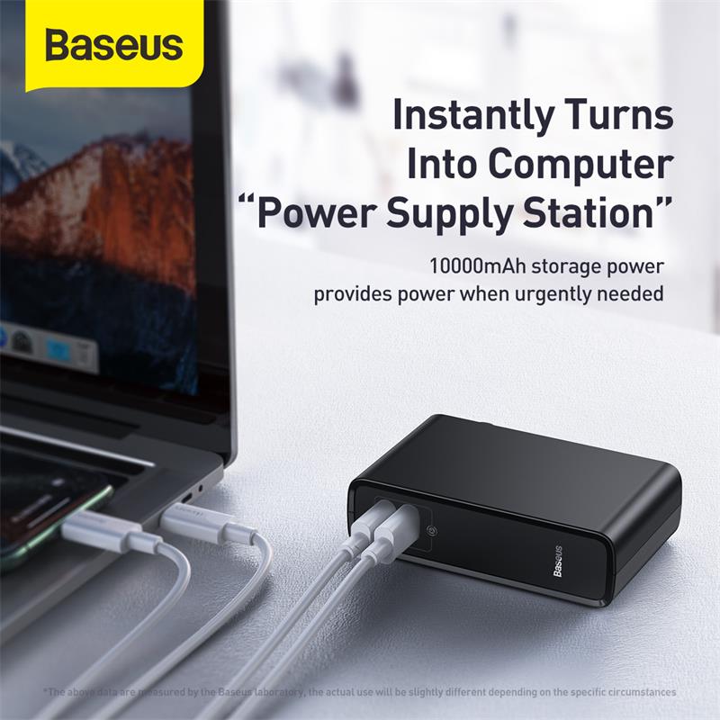 Baseus Power Bank 45W 10000Mah Gan Charger 2 In 1 Pd Qc 3.0 Afc Snel Opladen Ons Usb oplader Voor Iphone Samsung Voor Macbook Pro