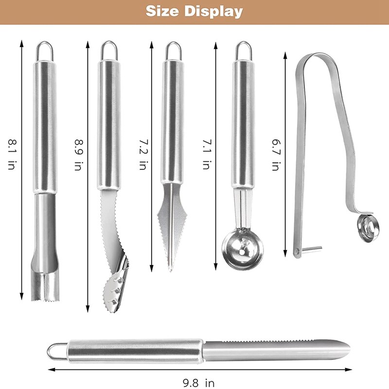 6 Pcs Jalapeno Pepper Corer Tools,Stainless Steel Fruit And Vegetable Corer,Cherry Pitter Zucchini Corer
