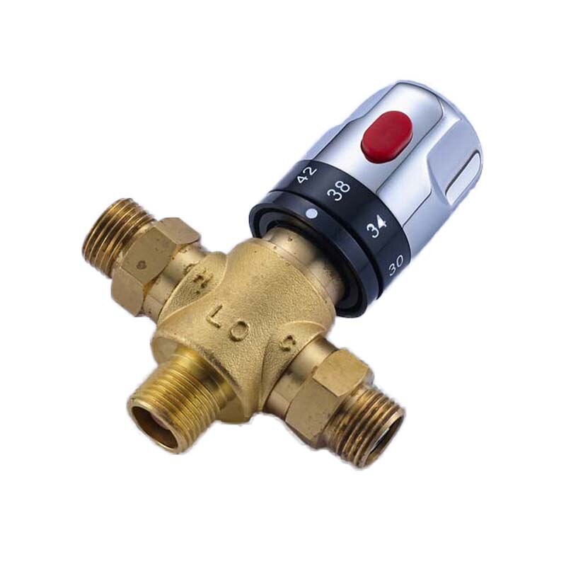Termostatisk blandeventil brusebad reguleringsventil vandtemperaturreguleringsventil 1/2 "ventil: Rz3080-b1