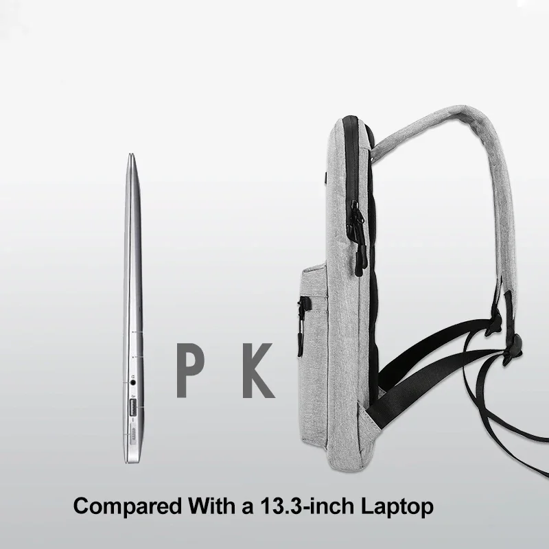 Ultra-Dunne Laptop Rugzak Voor 14 "15.6" Laptop Man Tas Multi-Use Vrouwen Werktas Waterdichte Dunne Computer Backbag