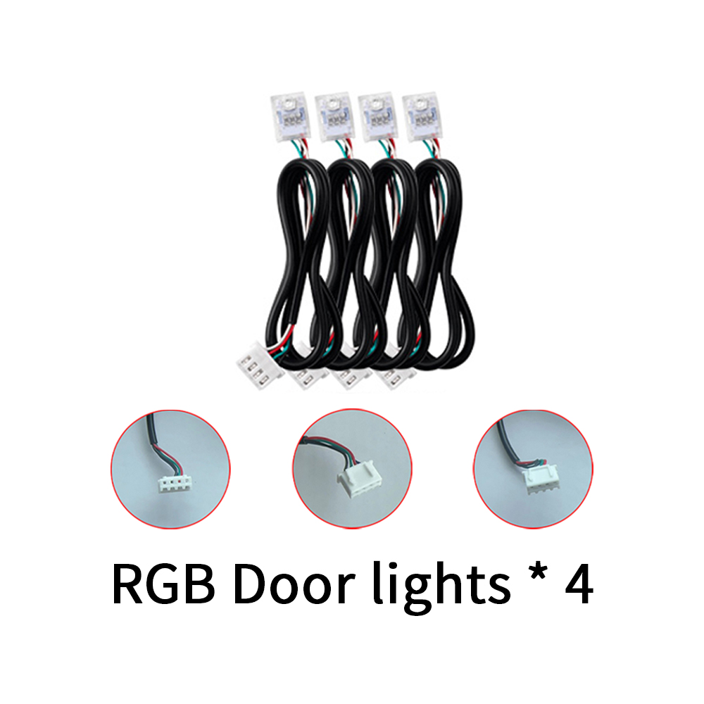 Full Colors Streamer Symphony RGBIC Omgevingslichtaccessoires 3-draads LED-strip (RGB deur/opslag/voetlicht 4-draads) "LED-lamp" app: Cold White