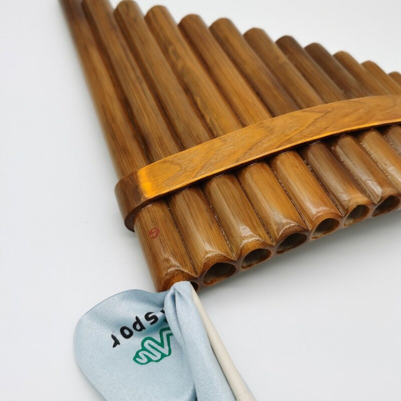 15 Natural Bamboo Pipes Pan Flute Wind Instrument Slippers Woodwind Instrument