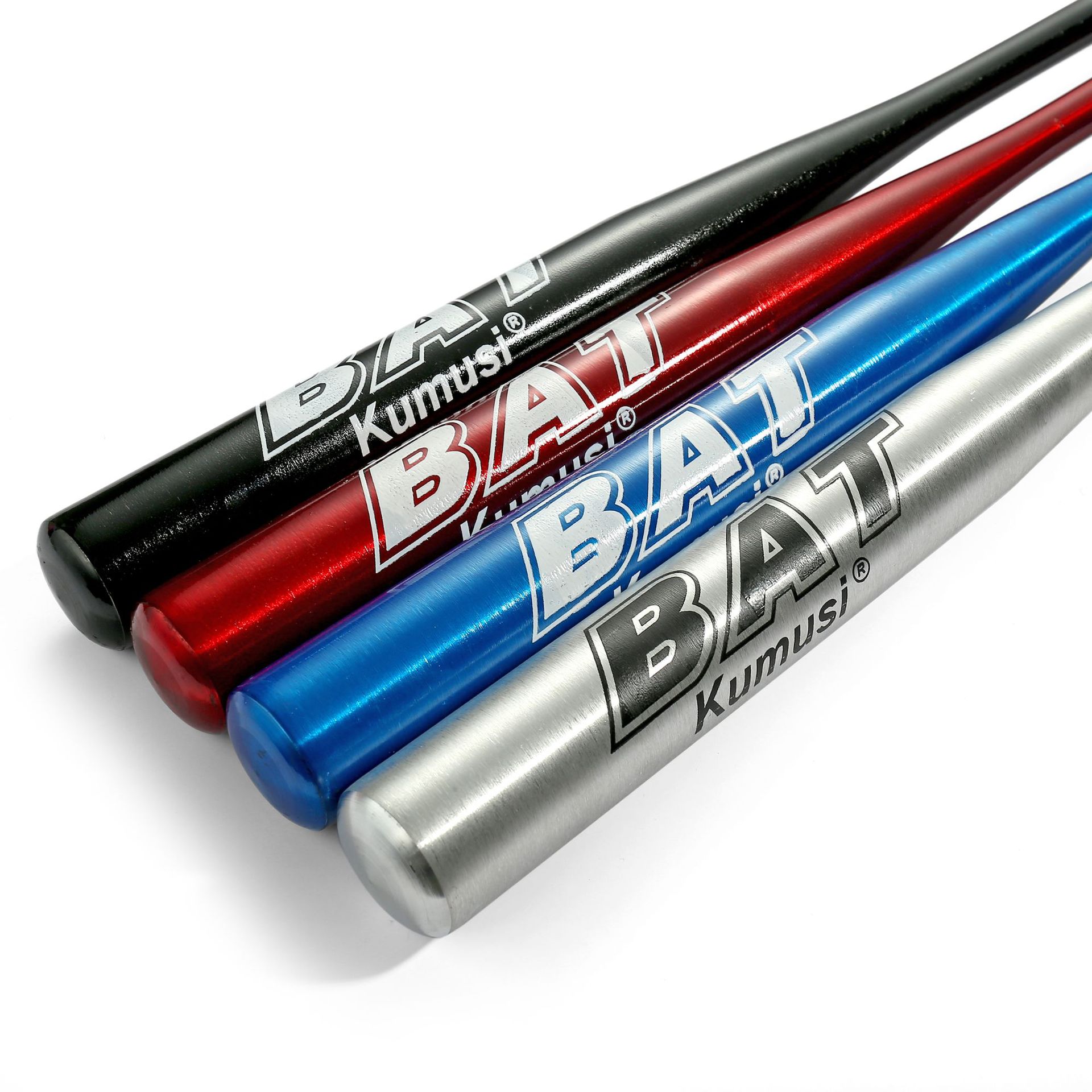 Bate de béisbol de aluminio de alta resistencia, palo de béisbol de 20, 25, 28, 30 y 32 pulgadas, pelota dura negra, azul y roja para entrenamiento de Softball