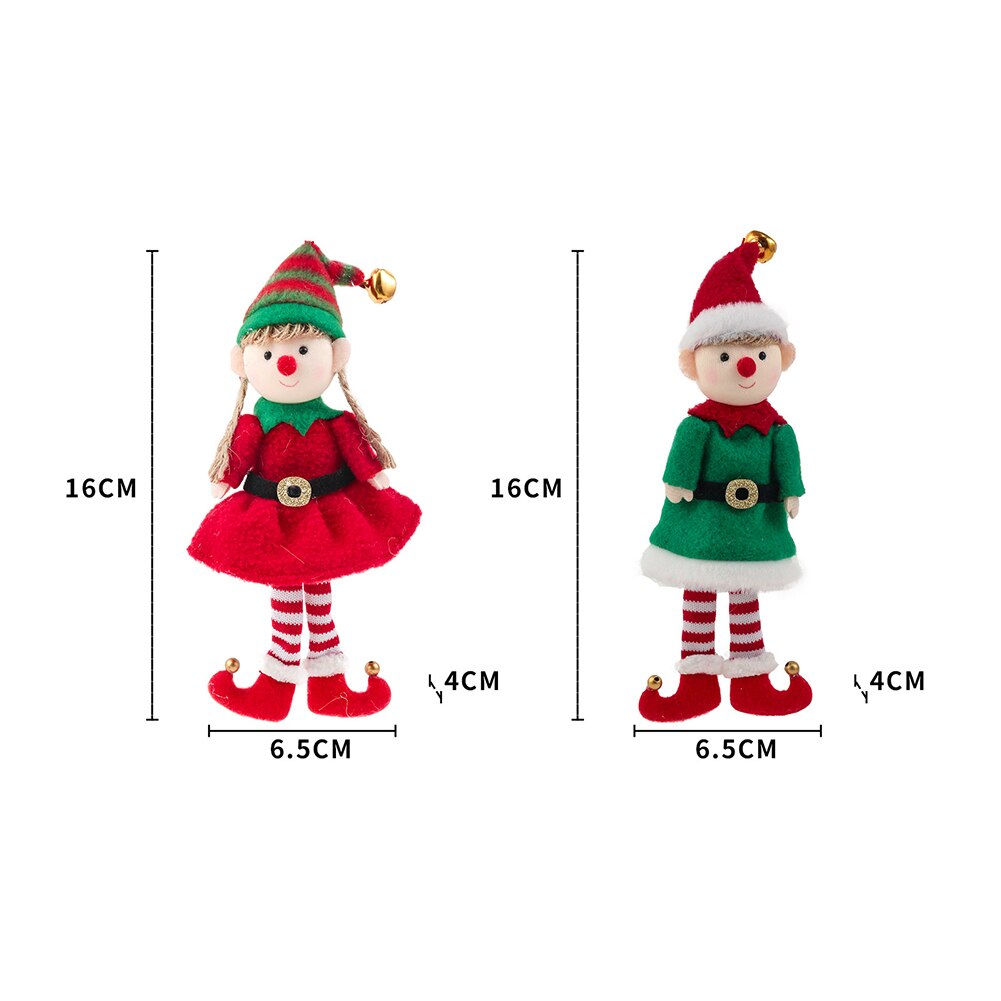 Kerst Pluche Elf Pop Lange-Legged Meisje Jongen Hanger Speelgoed Xmas Tree Decor Ornamenten Festival Thuis Verjaardag Party decor 1Pc