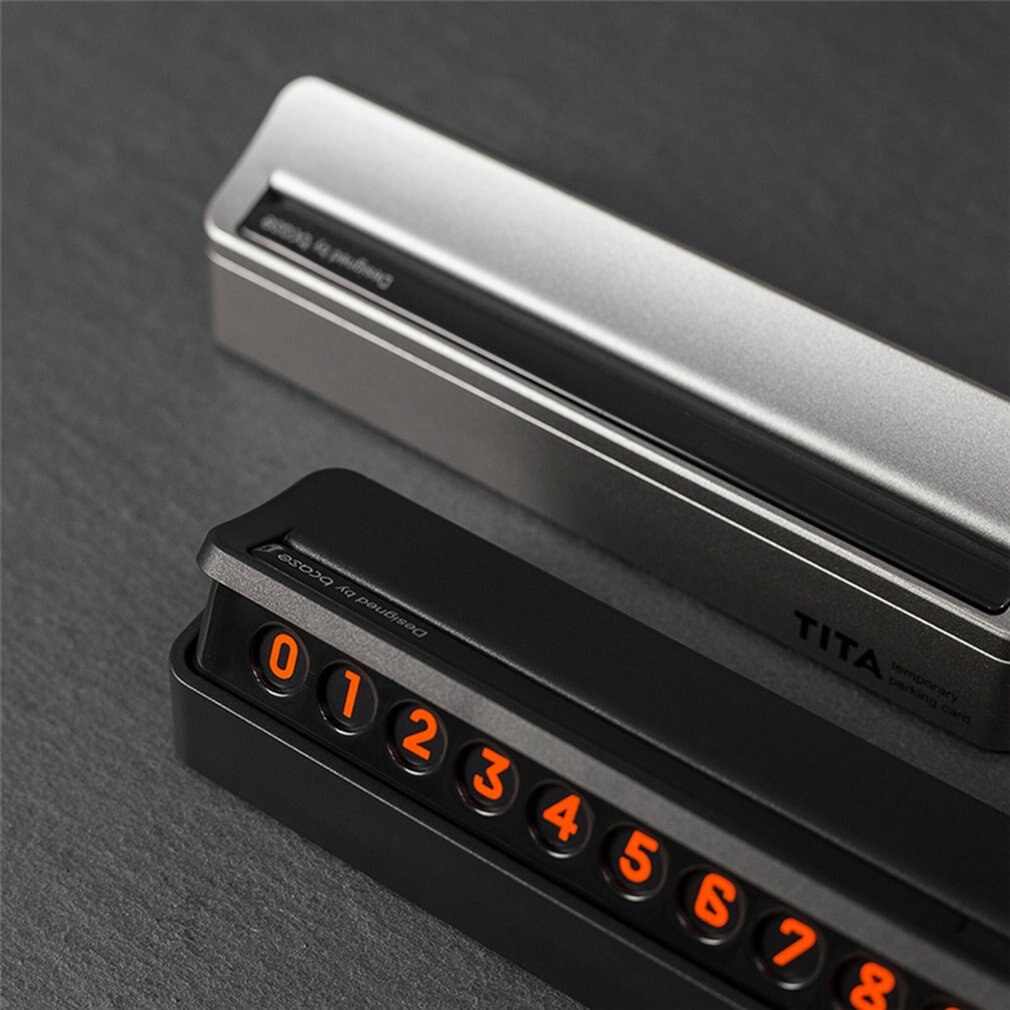 Universal Car Temporary Parking Card Telephone Number Plate Magnetic