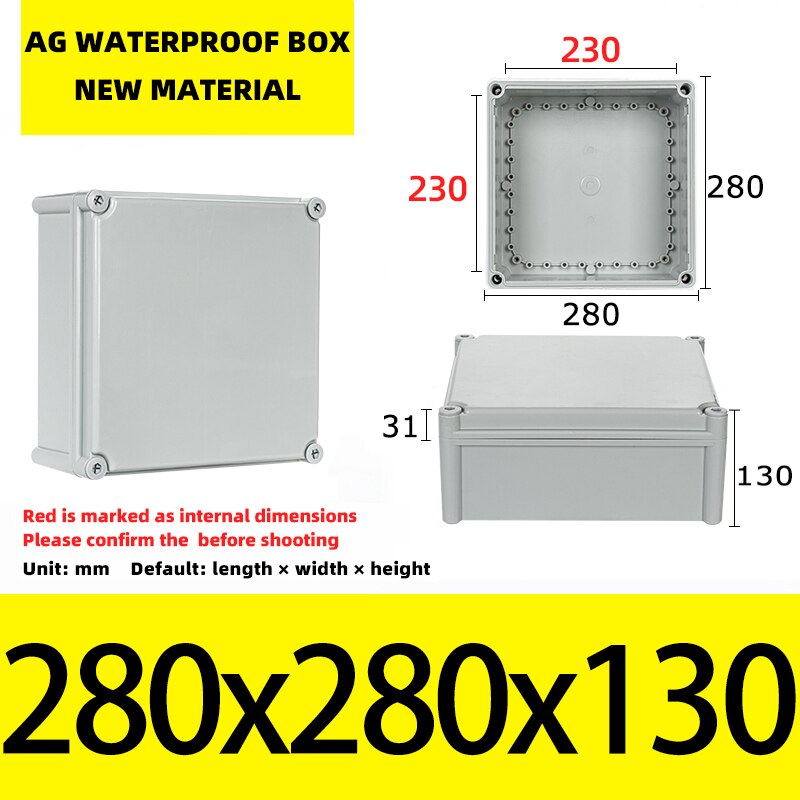Big Size Outdoor Waterproof Case Enclosure Plastic Box Electronic Project Case Waterproof Junction Box for Electronics