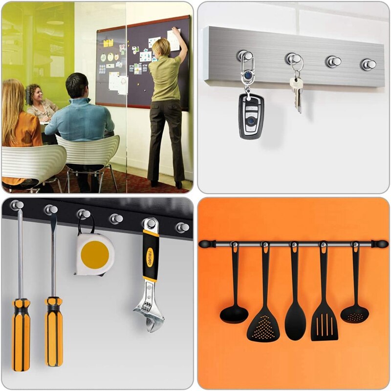 Neodymium Magneet 20 Pcs N52 Super Sterke Push Pin Magneten Voor Whiteboard, Koelkast Magneet, Magnetische Boards, magnetische Plaat