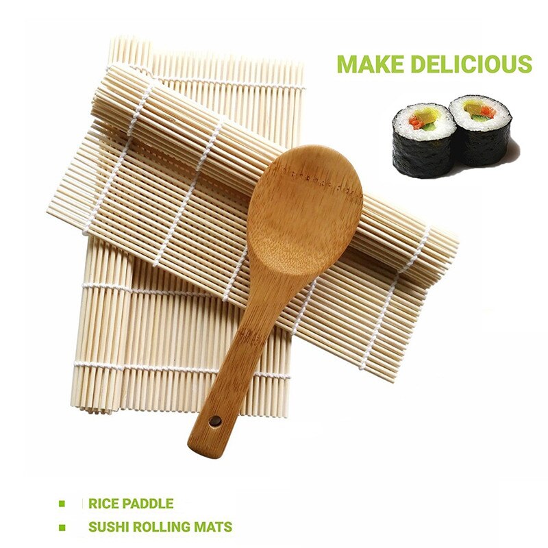 Diy sushi rolvormen bamboe rijst vlees groenten makers draagbare keuken praktische kookgadget mallen accessoires