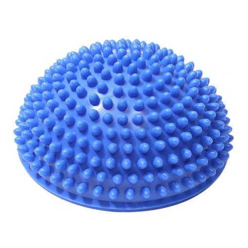 Half-ball Muscle Foot Body Exercise Stress Release Fitness Yoga Massage Ball for Balanced techniques physical fitness training: Blue