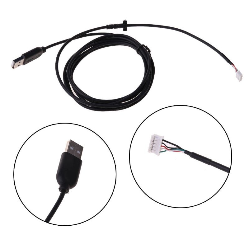 2020 nowa linia kablowa USB z miękką myszą kabel zastępczy robić myszy logitech G402 Hyperion Furia