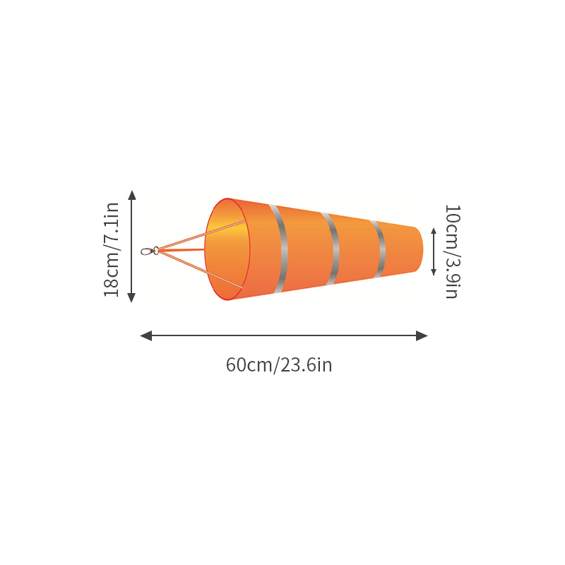 Manchon à vent extérieur 60/80/100cm, mesure de la Direction du vent, ceinture réfléchissante, girouette anti-déchirure pour aéroport, Aviation, jardin, ferme: Rose