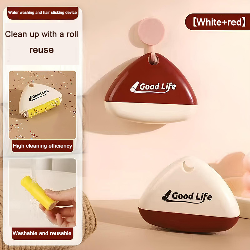 Portable Mini Lint Roller Washable Lint Remover Reusable Pet Hair Remover Brush For Sweater Wool Coat Clothes Fur Cleaning Tools: black