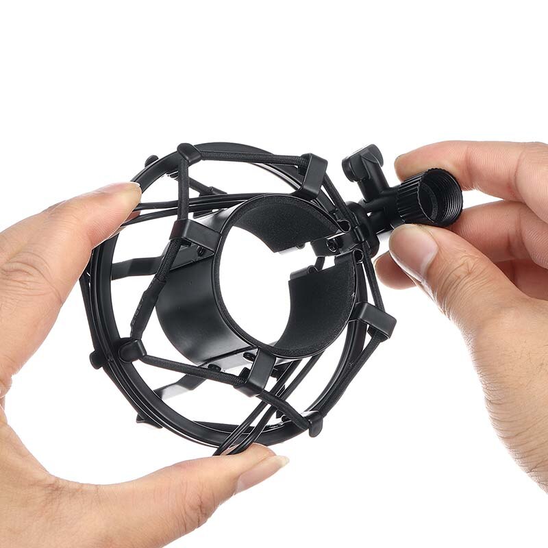 Universal Condenser Shock Mount Holder Mic Stand Mic Microphone Shock Mount Holder Stand Studio Recording Bracket