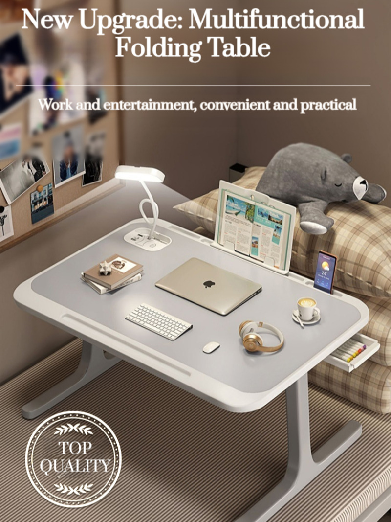 Chevet pliable ascenseur ordinateur bureau lit petite table rechargeable mise à niveau multifonctionnelle table d'étude dortoir facile ordinateur portable Des
