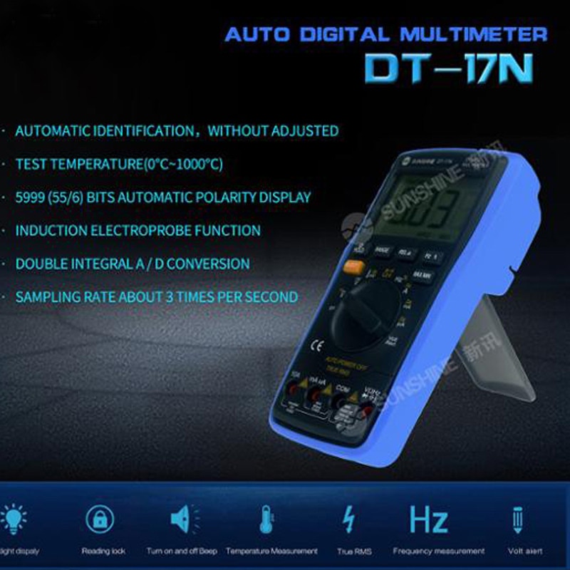 DT-17N Auto Range lcd display Multimeter Digital Multimeter is 35/6 automatic digital instrument