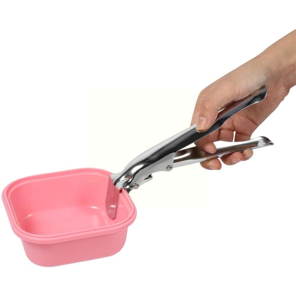 Steel Bbq Grate Lifter Gripper Anti Plate Clamp Tool Pan J2l3