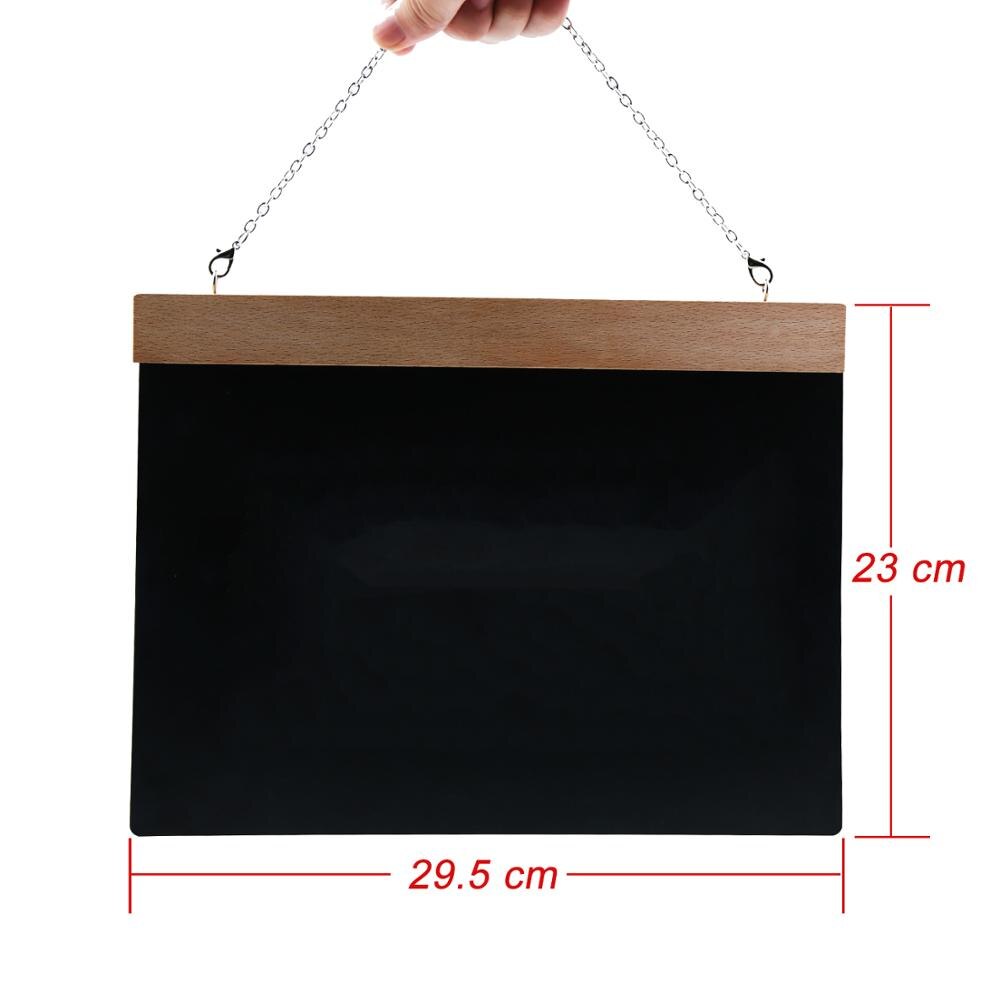 A4 tavle rektangel hængende reb træ dobbeltsidet sletbart tavle wordpad besked sort tavle kontor skoleartikler