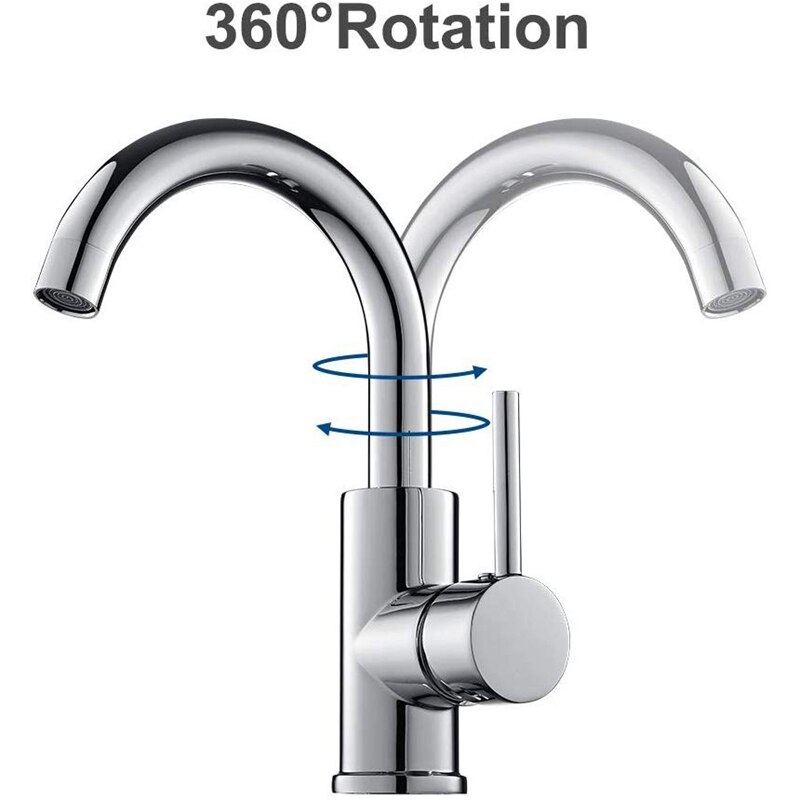 360 Degree Rotatable Faucet for Kitchen and Sink Kitchen Faucet Faucet Sink Single-Lever Basin Mixer
