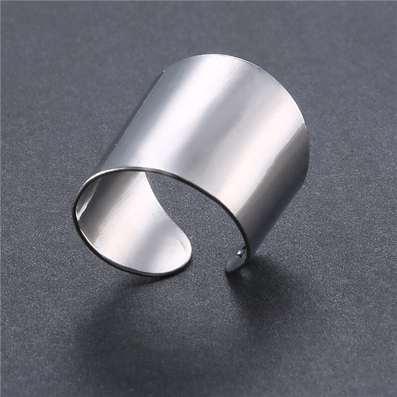 Mode Zilveren Kleur Opening Ring Voor Vrouwen Punk Legering Vinger Ringen Eenvoudige Boho Sieraden