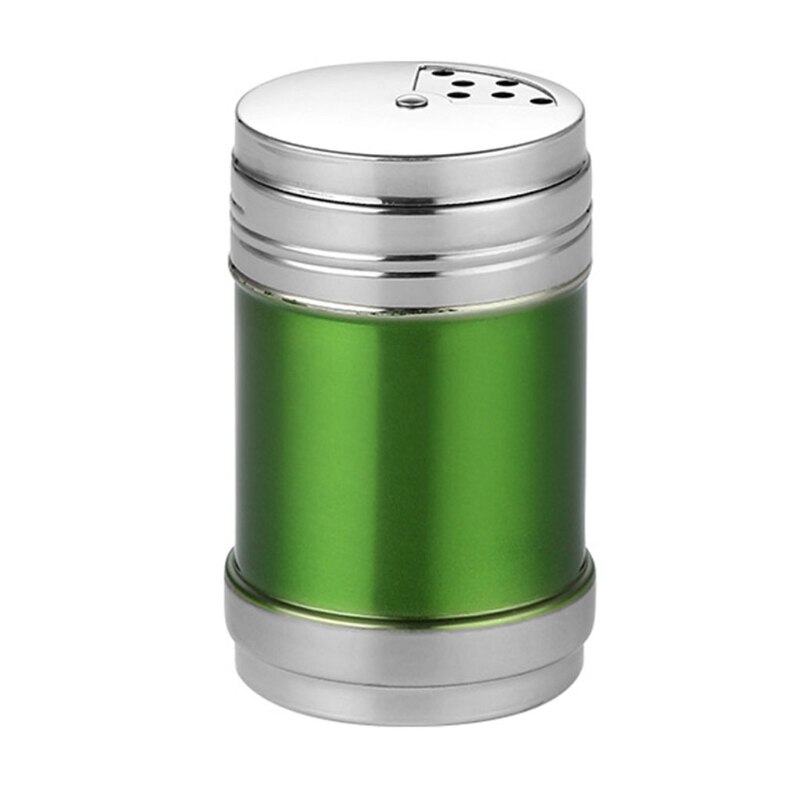 Runde Gewürz Shaker Gläser Edelstahl Würze Gewürz Glas mit Deckel Gewürz Menage Salz Lagerung Container Küche