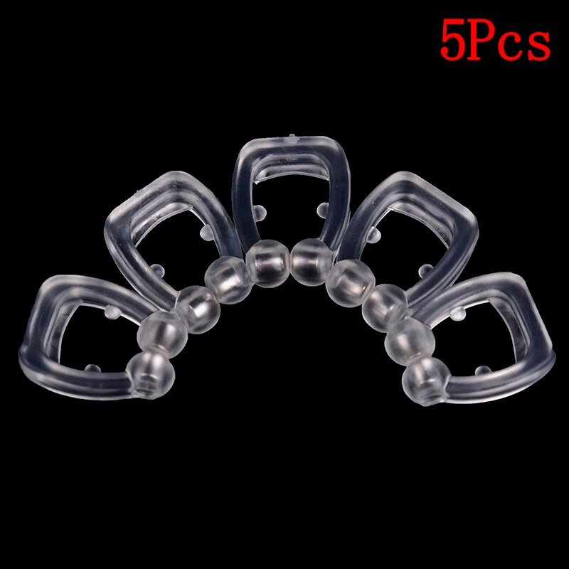 2/5 stk silikone magnetisk anti snorke stop snorken næse klip sove bakke sovemiddel apnø vagt nat enhed: 5 stk