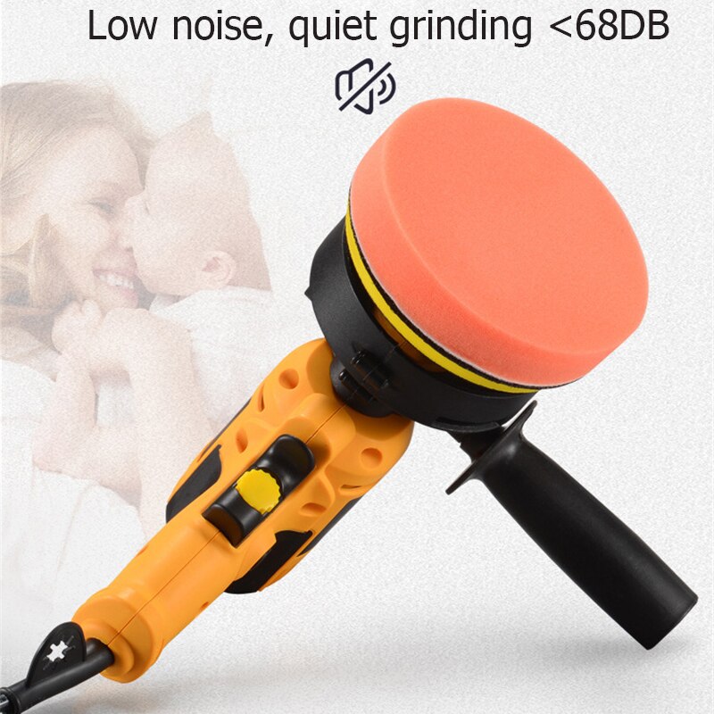 220v 700w bil polermaskine elektrisk auto poler maskine justerbar hastighed slibning voksværktøj med svampepuder 3700r