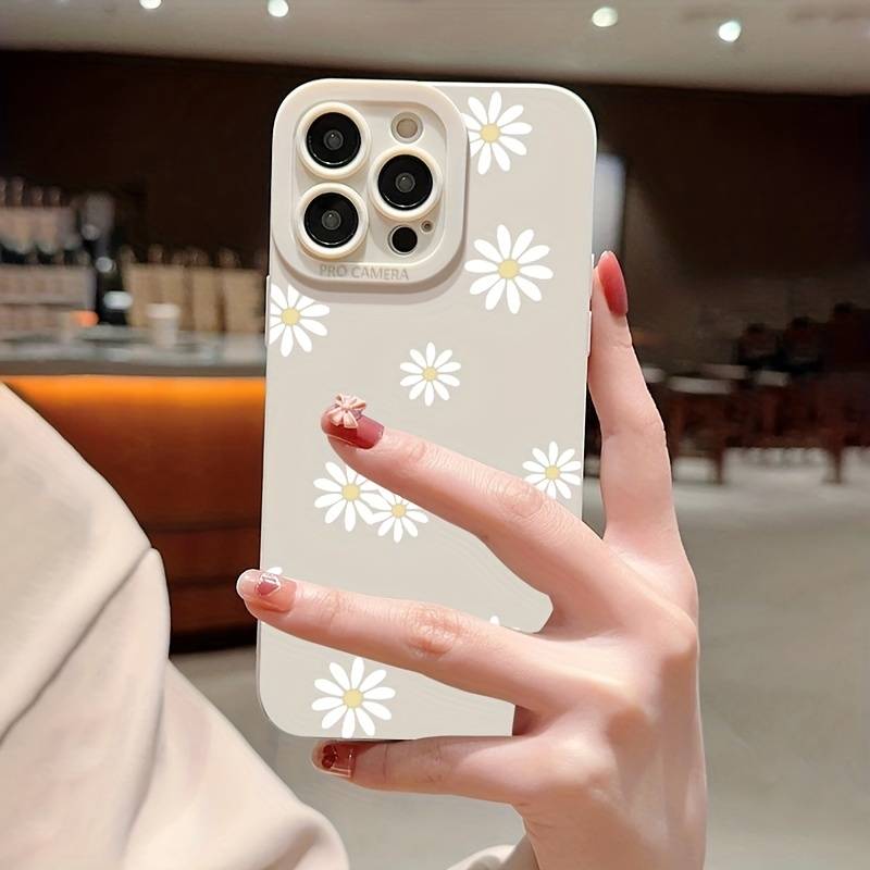 Daisy Graphic Printed Phone Case For iPhone 13 11 12 14 15 16 Pro Max Plus 16E XR 8 7 Plus SE X XS Max Soft Matte Cover