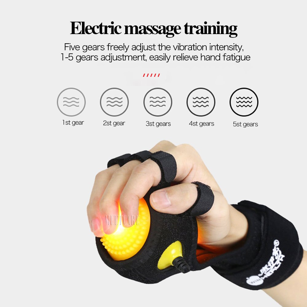 Infrared Compress Hand Massager Ball Massage Hand and Fingers Physiotherapy Rehabilitation Spasm Dystonia Hemiplegia Stroke