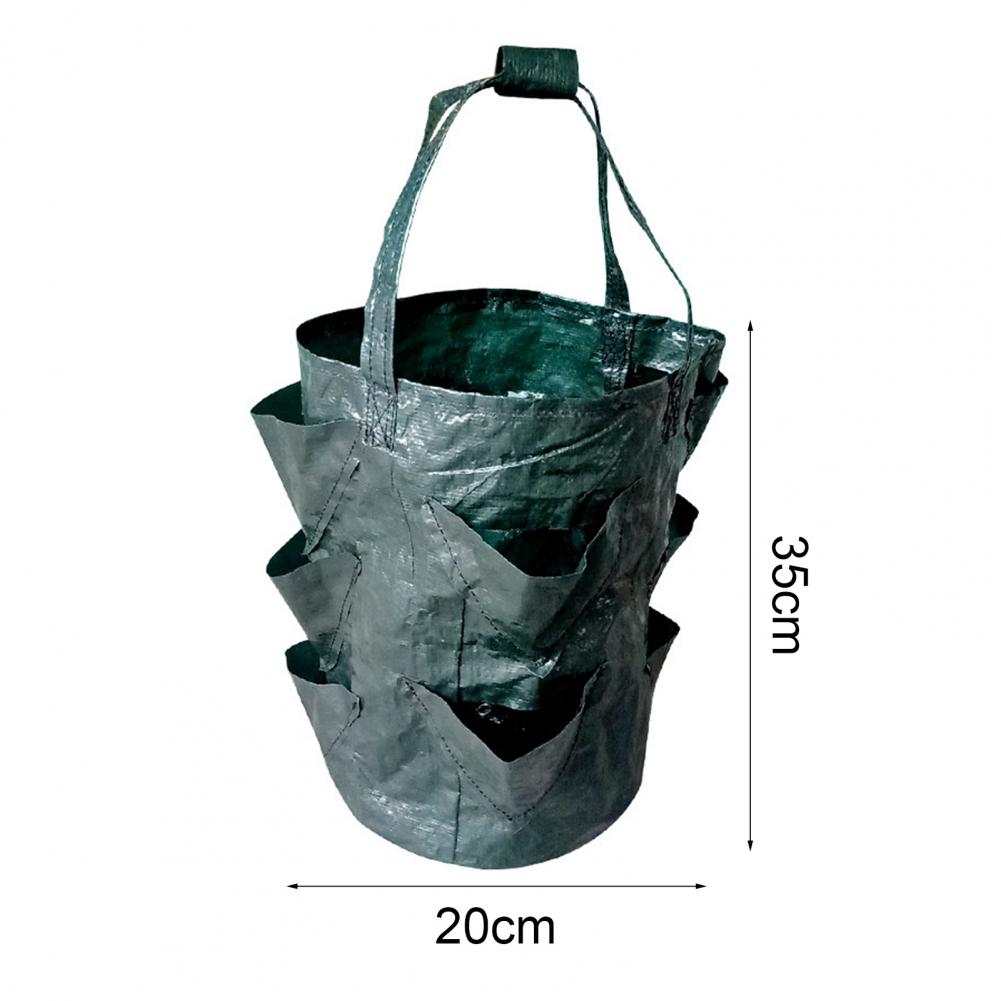 Garden Hanging Bag Removable Large Capacity Solid Color Potato Bag PE Planting Bag for Terrace Gardening Planting