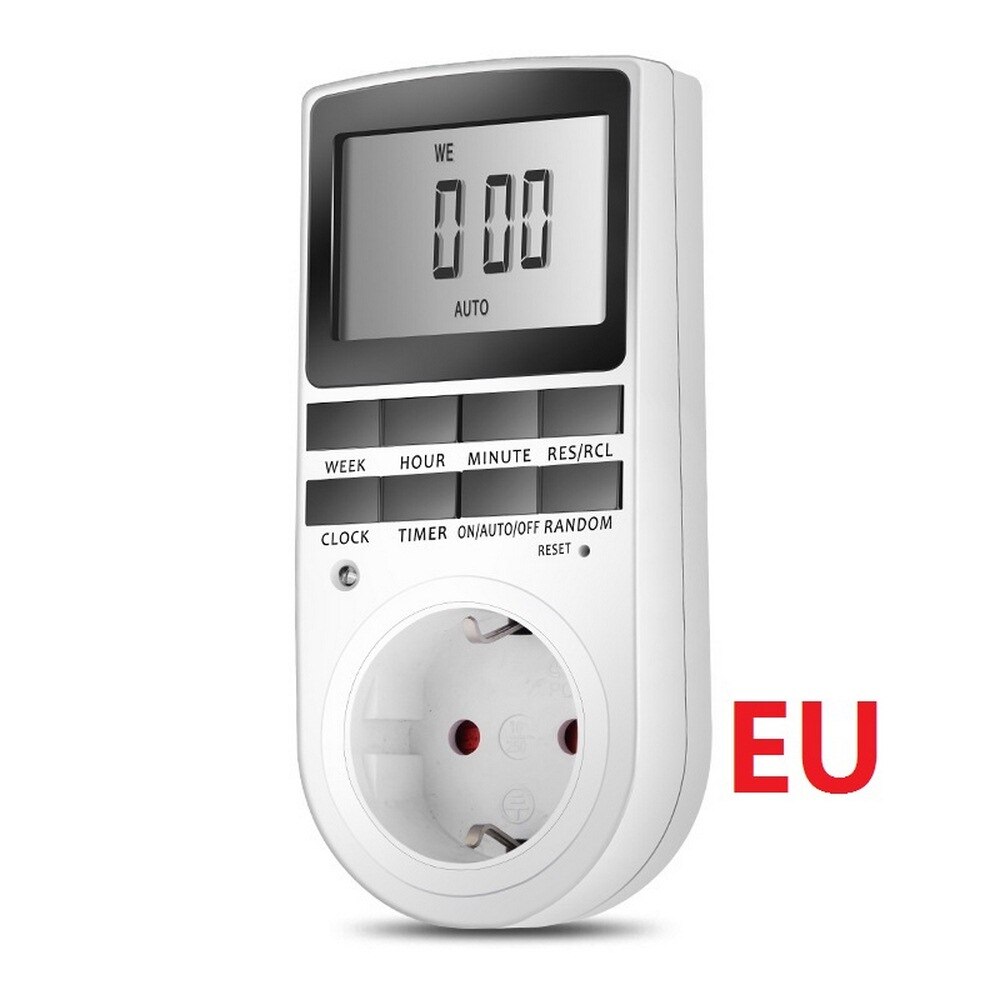 Elektronische Digitale Timer Watt Meter Wattmeter Strom Kwh Energie Monitor Meter Sauerei 230V 50Hz 7DayOutlet Energie Analyzer: EU