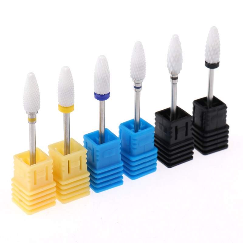 Limas eléctricas para uñas broca fresadora para manicura molino cerámica de uñas de manicura de pedicura de lijado de la cabeza