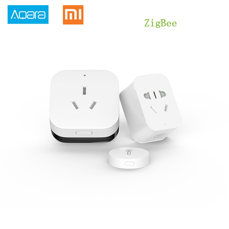 Xiaomi Gateway Aqara Zigbee wifi control smart home Automation kits Smart socket Temperature Humidity Sensor For Android IOS APP