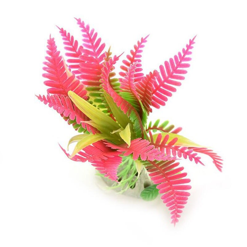 Store fisk akvarie dekorationer giftfri dekorativ kunstig ukrudt vand ornament plante akvarie planter græs tilbehør