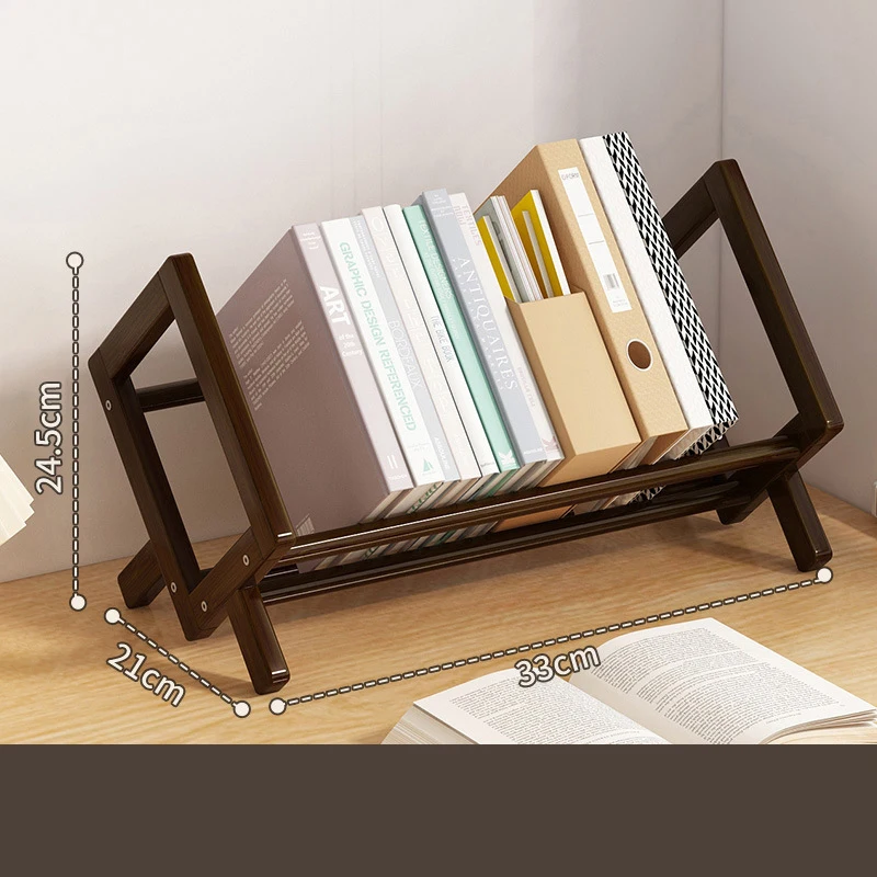 Estantería de escritorio para el hogar, estante decorativo para sala de estar, revistero de tipo económico Simple, estantes de almacenamiento finos para dormitorio a pequeña escala: Vino tinto