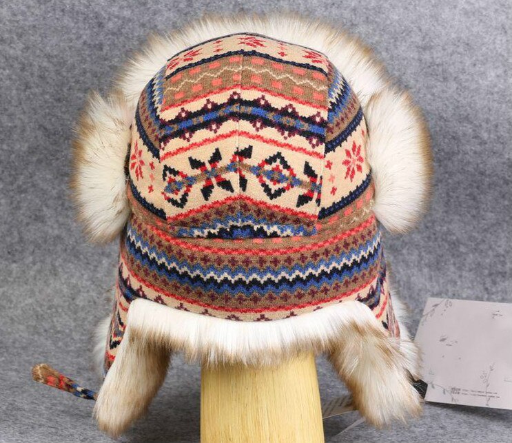 Winter Women Warm Russian Ushanka Hat Trapper Cap Knitting Bomber Hats