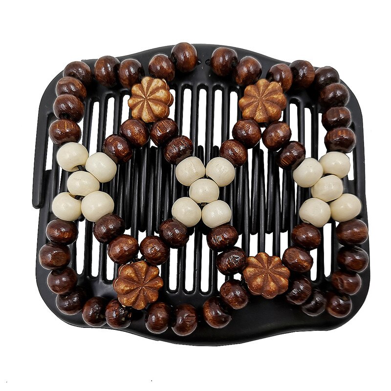 Peigne magique Vintage pour femmes, accessoires pour cheveux, perles élastiques, porte-chignon, pinces à cheveux, peigne à griffes, couvre-chef extensible, coiffure: 21