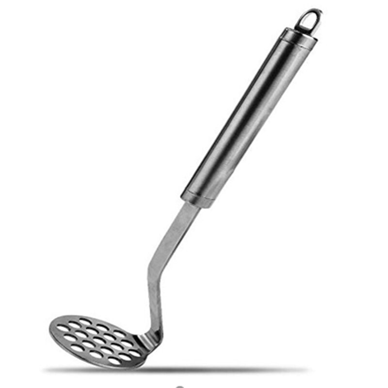 Practical Stainless Steel Tube Handle Potato Masher Mashed Vegetable Device Pressure Mud Tool Kitchen Accessories