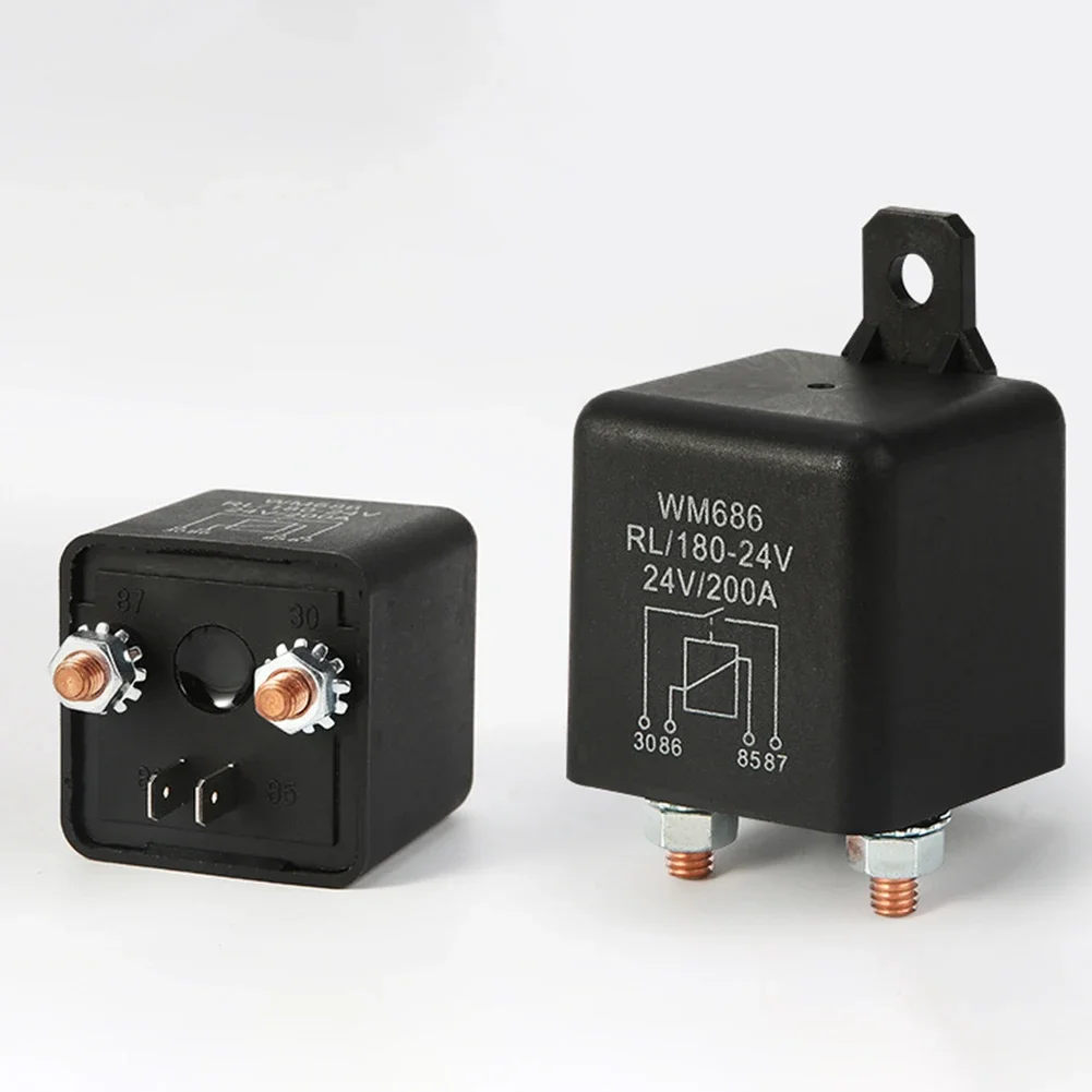 4Stift 200A 24V Dual Batterie Isolator Relais Anfang Ein/Aus Auto Batterie Separator Koppler Netzschalter Trennrelais WM686 M6