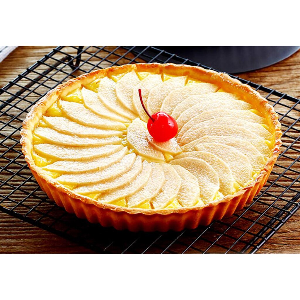 Nonstick Tart Pie Pan, Round Tart Quiche Pan with Removable Base 8inch