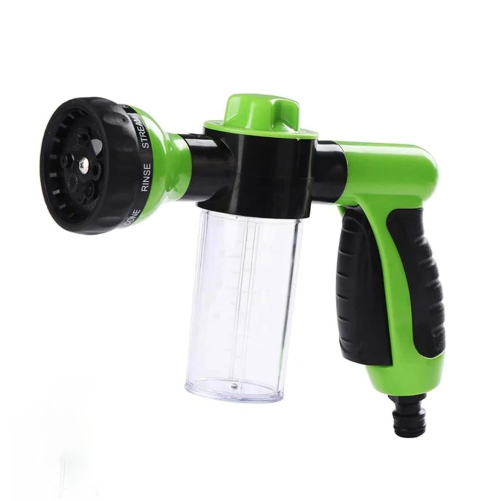 Pulvérisateur de douche pour chien 8 en 1, pistolet de pulvérisation de voiture de jardin, fixation de tuyau haute pression, distributeur de savon, buse de bouteille, outil de douche: Brun foncé